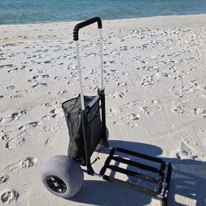 2-Wheel Beach Cart with Sand Tires | Daily Rental & Delivery