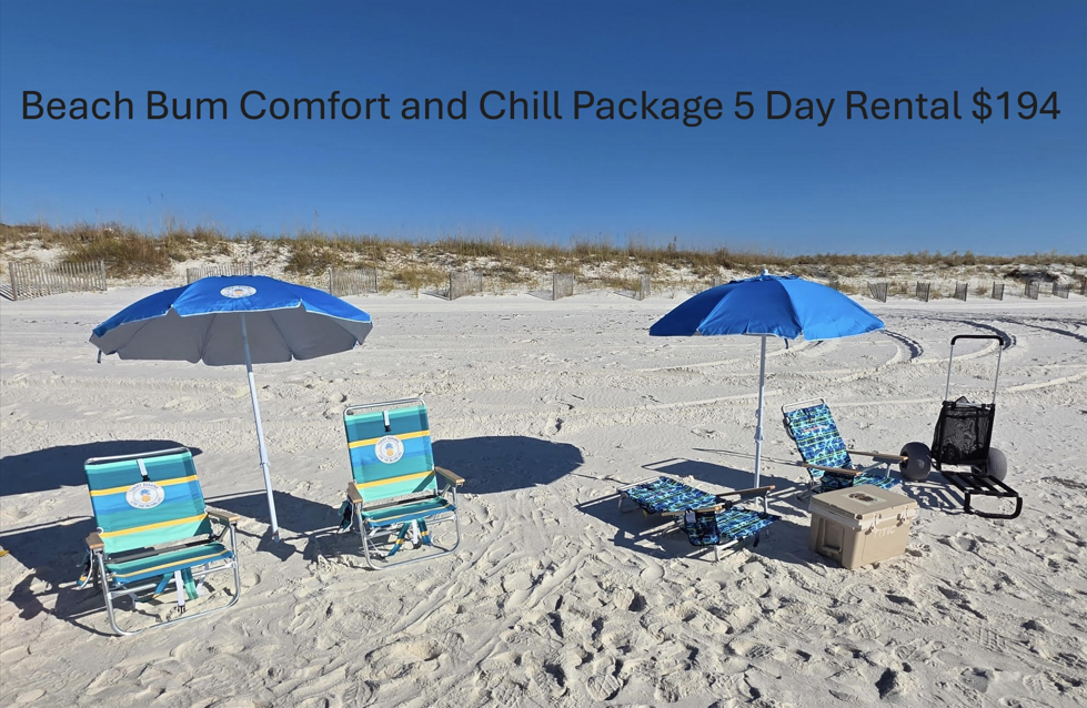 Beach Bum Comfort and Chill Package